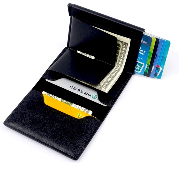 RFID blocking slim credit card wallet - Picture 2 of 3